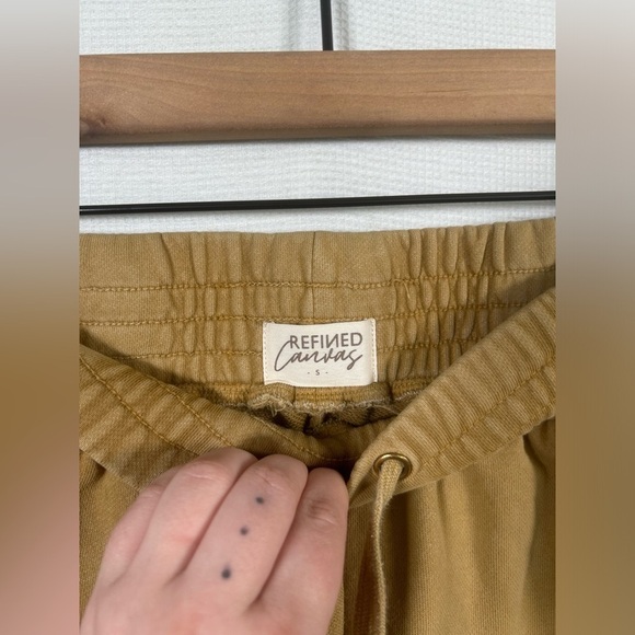 Refined canvas straight leg sweatpants - Picture 3 of 5